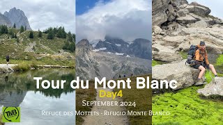 EP4 Tour du Mont Blanc Day4 🥾🏔️ วันที่4 เดินข้ามฝรั่งเศสเข้าอิตาลี France to Italy TMBtrail [upl. by Dalila]