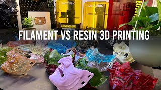 Resin 3D Printing vs Filament 3D Printing What is a good beginner resin 3D Printer [upl. by Yuille]