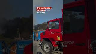 Une scierie ravagée par un incendie à Meuzac [upl. by Zosi366]