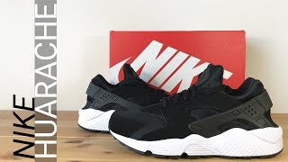 Nike Air Huarache Black  White  Unboxing On Feet amp Overview [upl. by Arturo]