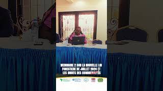 🎙 Lerys NYANGONO Jeune Leader Baka lors du Webinaire sur la Loi Forestière de Juillet 2024 au 🇨🇲 [upl. by Hazmah]