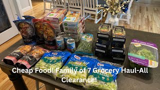 Save Money Clearance Grocery Haul  Family of 7 [upl. by Hisbe952]