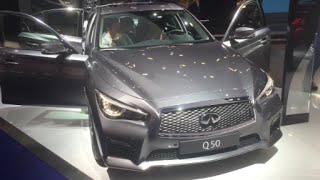 Infiniti Q50 2016 In detail review walkaround Interior Exterior [upl. by Tyne117]