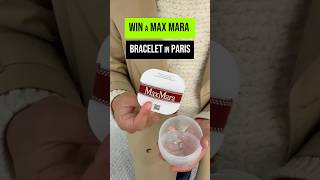 Won a FREE Max Mara Bracelet MaxMara Paris paristour paristours travelparis pariswithlocals [upl. by Oby]