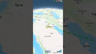 Hyderabad  Telangana  India to Isle of Sky  Scotland travel map route animation via Dubai  UAE [upl. by Devaney]