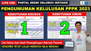 🔴LIVE CEK PENGUMUMAN KELULUSAN PPPK 2023 DI PORTAL PENGUMUMAN KELULUSAN PPPK 2023 SEMUA INSTANSI [upl. by Lancaster]