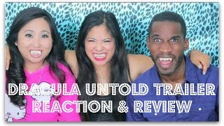 DRACULA UNTOLD TRAILER REACTION w YOUTUBERS [upl. by Alison]