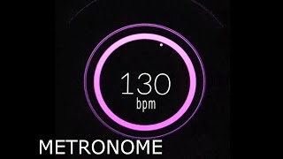 130 BPM Beats Per Minute Metronome Click Track HiQ [upl. by Gnanmas202]