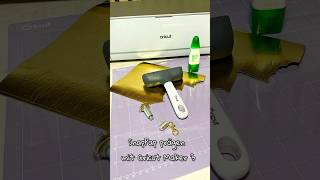 SnapPap prägen mit Cricut Maker 3 ⚜️Goldfarbenen Anhänger plotten springonshorts plotter [upl. by Decima297]