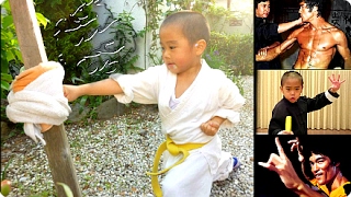 Ryusei Imai  Mini BRUCE LEE 6yr old Martial Arts Master ☯Kung Fu Training Superkid [upl. by Llenral]