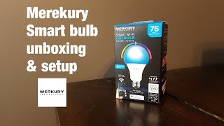 Merkury smart bulb unboxing amp setup [upl. by Enetsirk]