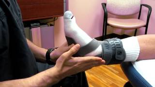 Posterior Tibial Tendon Dysfunction Timonium Foot and Ankle Center Brace Application [upl. by Ahilam]