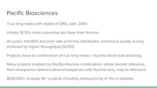 Long Reads and scaffolding technologies for genome sequencing and assembly [upl. by Neelyhtak]