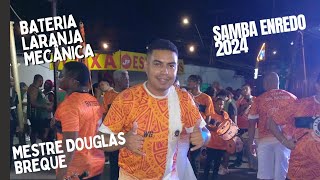 BATERIA LARANJA MECÂNICA IMPERATRIZ DONA LEOPOLDINA SAMBA ENREDO 2024 [upl. by Adelric158]