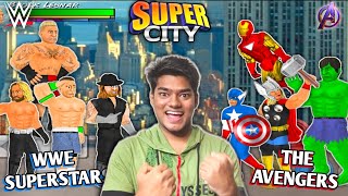 WWE Superstar VS The Avengers  Supercity 🔥 [upl. by Maura89]