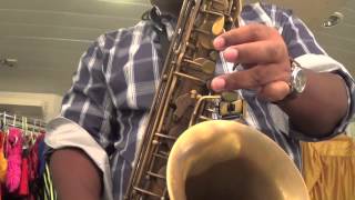 Tenor Sax Altissimo C Blues Scale 4 Octaves [upl. by Eiramave147]