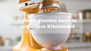 Dégustez de délicieuses crèmes glacées avec la sorbetière KitchenAid® [upl. by Anivel]