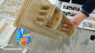 Modellino 3D Tempio della Concordia Sicilia AG Progetto sostiene TELETHON timelapse [upl. by Drof110]