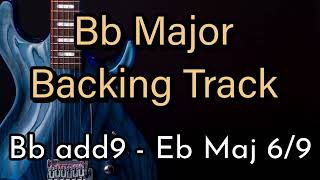 Bb Major Ionian Backing Track  Chill Rock Jam Track  90 bpm [upl. by Eniroc]