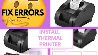 How to install a THERMAL PRINTER POS FULL INSTALLATION FIX ERRORS [upl. by Aneeles506]