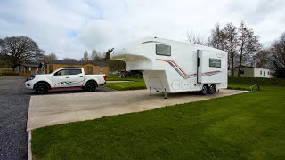 How to UnHook and Auto Level a Celtic Rambler Fifth Wheel [upl. by Nylknarf]