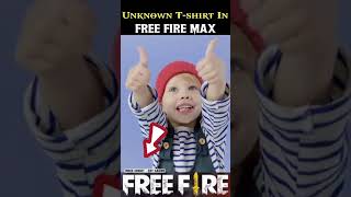 FREE FIRE KI UNKNOWN TSHIRT JISPE SUMSUNG LIKHA HAI 😱  Garena Free Fire shorts [upl. by Isiah]