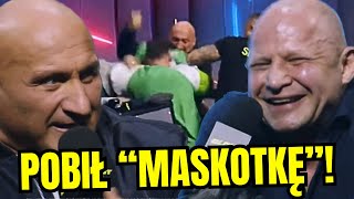 NAJMAN STŁUKŁ MASKOTKĘ na CLOUT MMA W TLE JACEK MURAŃSKI [upl. by Anij]