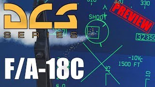 DCS FA18C Hornet Preview 3  Luftkampf mit der Bordkanone und AIM9 Sidewindern [upl. by Luz]