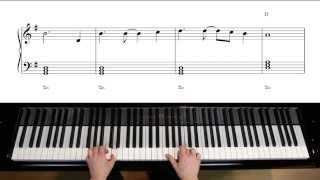 Songs spielen nach Akkordsymbolen  Playing Songs from a lead sheet Piano Tutorial 1 by M Gundlach [upl. by Ninon]