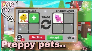 Trading top tier adopt me petsvalue droppedROBLOX adopt me [upl. by Ahsaek567]