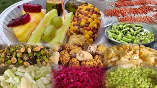 Thaithak 🌽🍎  Jubilee Kochuam Thanksgiving Fruit cutting 21st July blessed asmr fruit mukbang [upl. by Euqirrne]