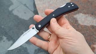 Folding knife Nieto Comando Black G10 909G10N Demo [upl. by Eedissac]