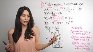 Solving Systems of Equations Substitution Method NancyPi [upl. by Teillo]