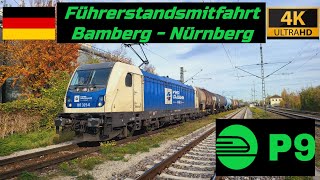 Führerstandsmitfahrt Bamberg  Nürnberg mit 187 325 [upl. by Seidel]