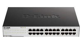 DLink 24Port 101001000Mbps Unmanaged Ethernet switch DGS1024C installation configuration [upl. by Horter624]