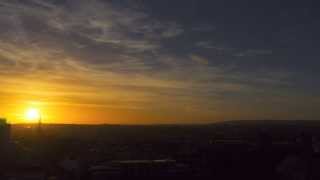 Sunrise and Sunset Timelapse  Bristol City Centre [upl. by Stilu]