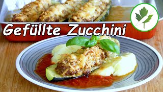 Gefüllte Zucchini mit Hackfleisch und Käse überbacken 👉 Günstig und lecker [upl. by Deonne]