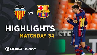 Highlights Valencia CF vs FC Barcelona 23 [upl. by Kreiker]