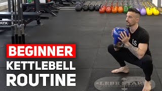 15Minute Beginner Kettlebell Workout  FOLLOW ALONG [upl. by Joed]