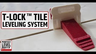 Easy tile installation with TLock™ Tile Leveling System  Perfect Level Master [upl. by Cole584]