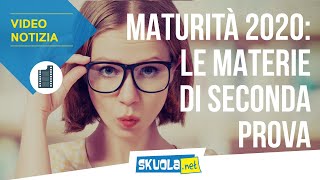 Materie Maturità 2020 la lista completa [upl. by Fujio]