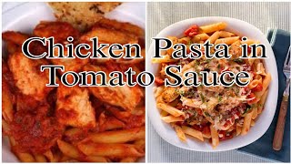 Chicken Tomato Pasta  Chicken Pasta with Tomato sauce  Chicken Pasta Recipe  By Safas Kitchen [upl. by Niltyak925]