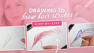 How to draw a hair stroke pattern step by step [upl. by Carling926]