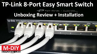 TP Link TLSG108E 8 Port Smart Gigabit Switch Unboxing Review  Installation [upl. by Emmuela553]