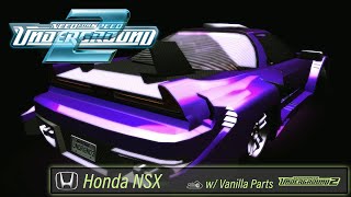 Honda NSX in NFSU2  quotCustomization is Kingquot Teaser [upl. by Raines]