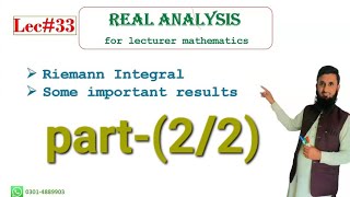 Real analysis lec3322 Riemann integrable function [upl. by Ternan]