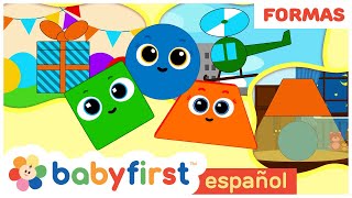 Escuela de Figuras  Aprende formas y figuras para niños  Regalo  Lámpara  BabyFirst Español [upl. by Ffoeg]