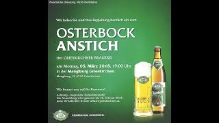 Osterbock Anstich in Grieskirchen am 5 3 2018 [upl. by Nosmas]