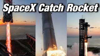 How SpaceX Landed A Rocket Without Landing Legs Catching a Giant Rocket With Giant Chopsticks [upl. by Rube]