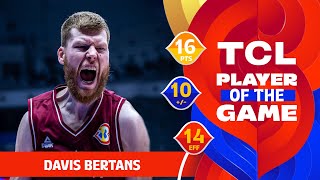 Davis Bertans 16 PTS  TCL Player Of The Game  ESP vs LAT  FIBA Basketball World Cup 2023 [upl. by Davide805]